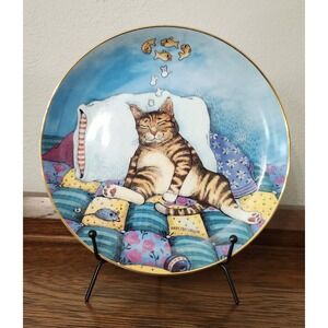 Vtg "Cat Nap" Gary Patterson Collectors Plate Limited Edition 1992 Comical Cats